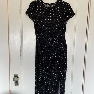 Something Navy polka dot dress
